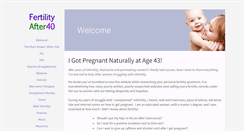 Desktop Screenshot of fertilityafter40.com
