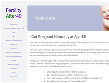 Tablet Screenshot of fertilityafter40.com